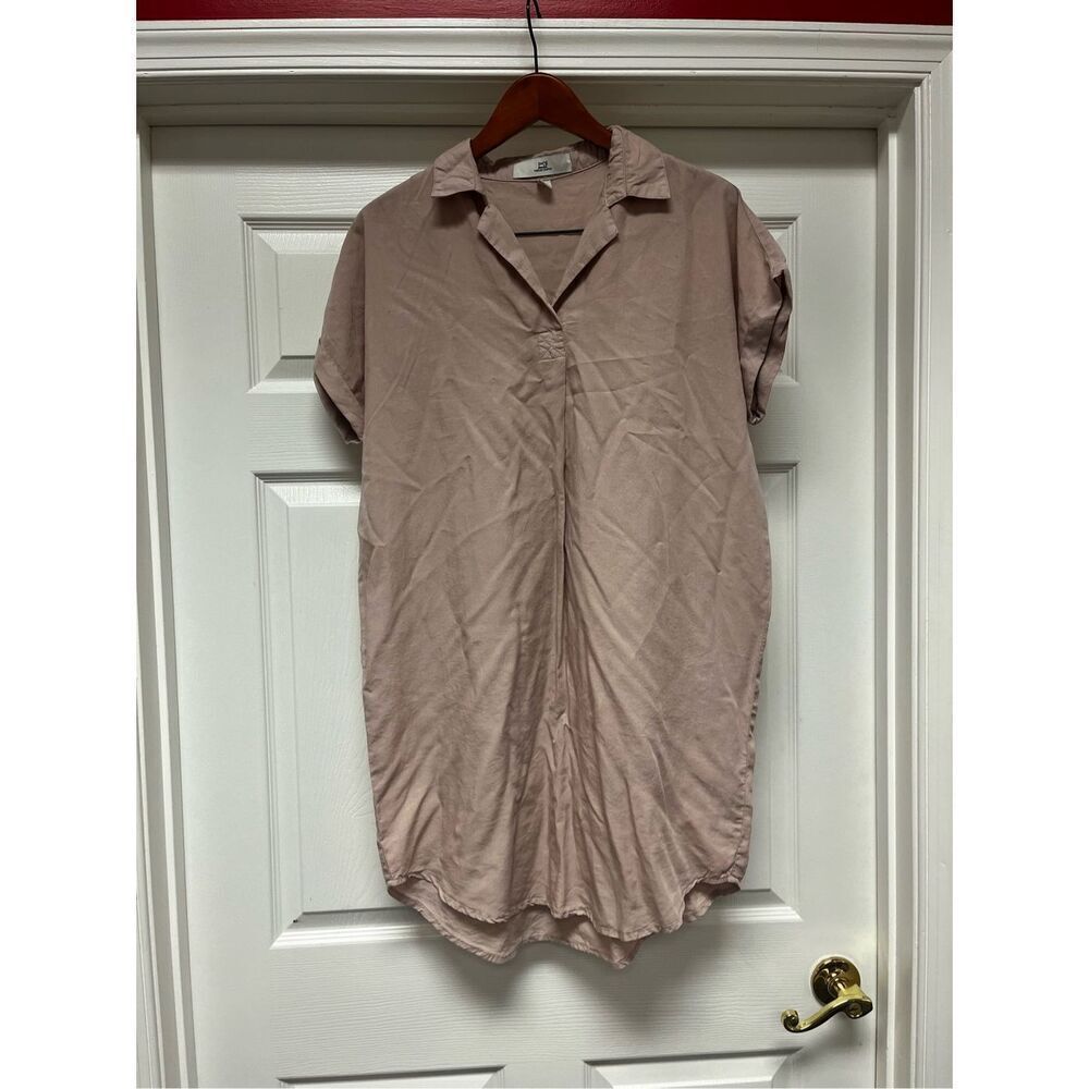 Thread & Supply Blush Beige Soft Shift Dress sz S